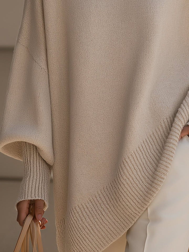 Rosalba | Oversized Draped Wide-Neck Sweater