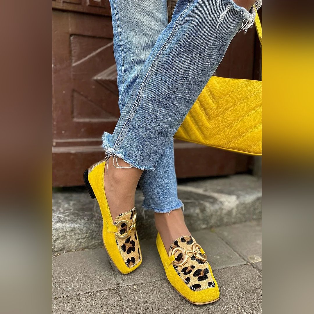 Keavy | Animal Print Loafers