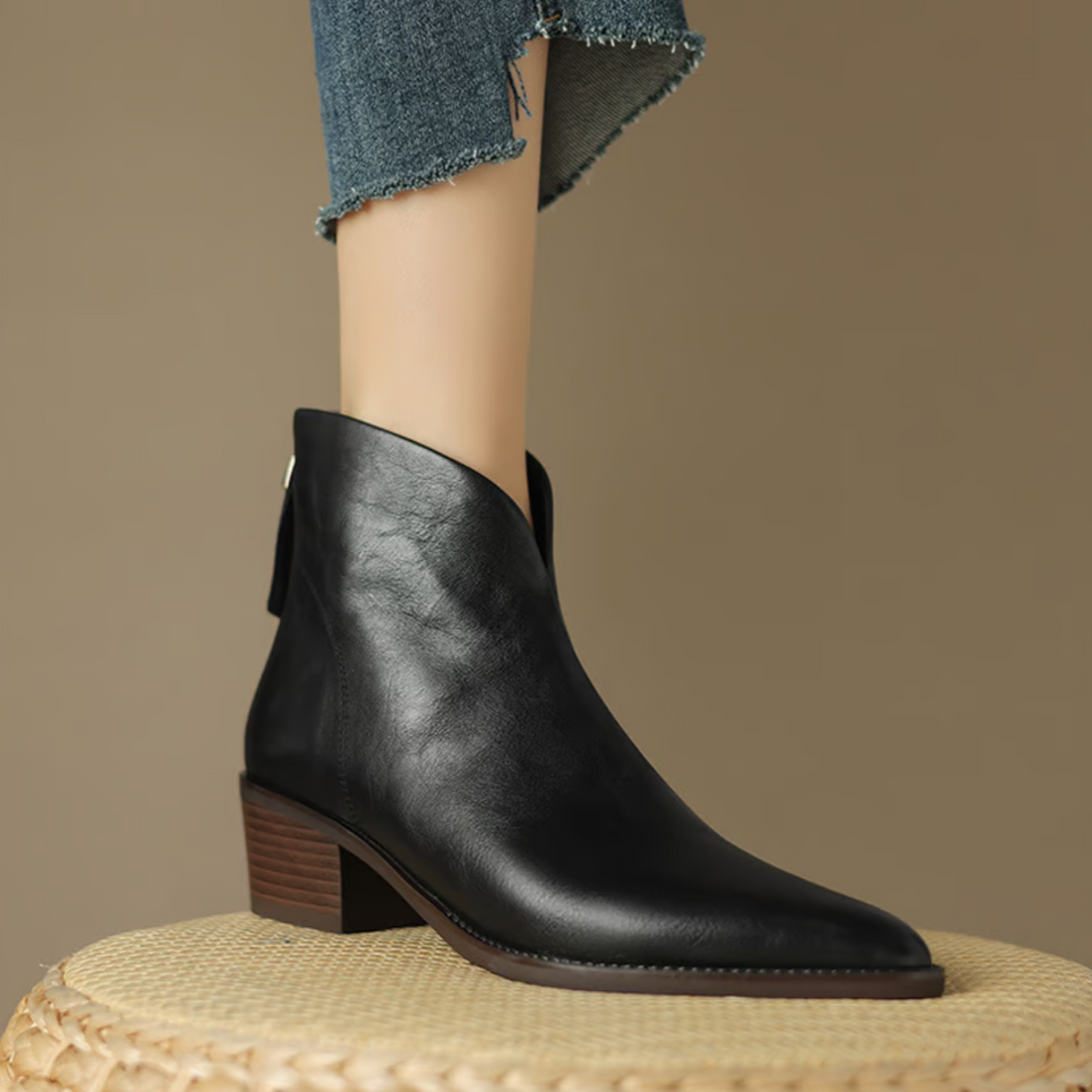 Makayla | Luxurious Low-heeled Ankle Boots