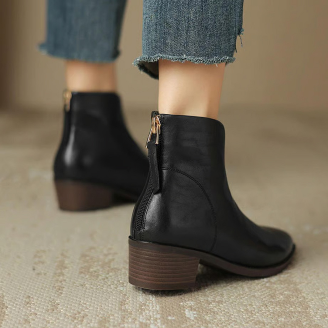 Makayla | Luxurious Low-heeled Ankle Boots