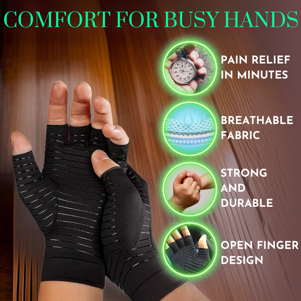 ReliefGrip | Copper Therapy Gloves for Hand Pain
