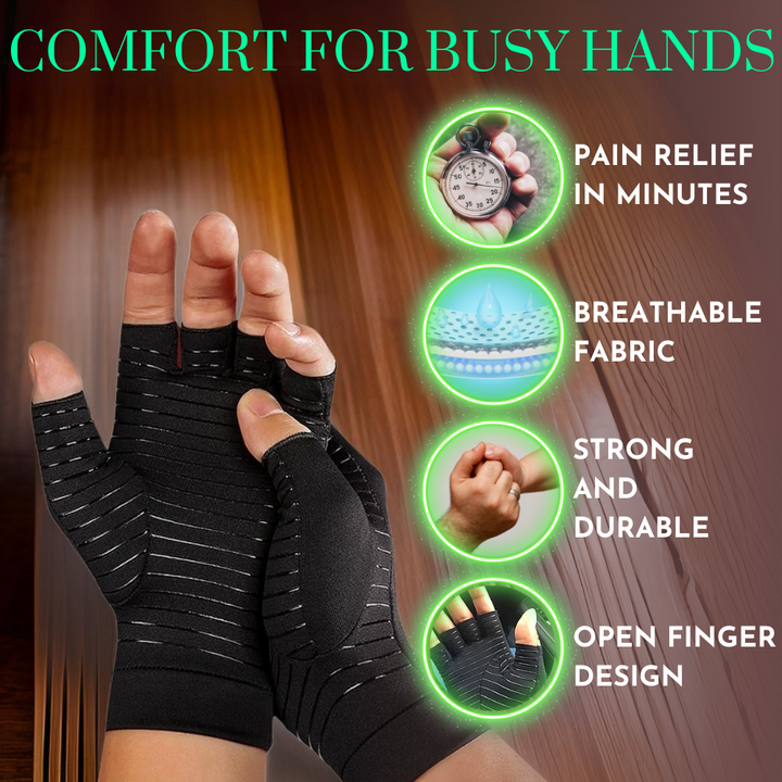ReliefGrip | Copper Therapy Gloves for Hand Pain
