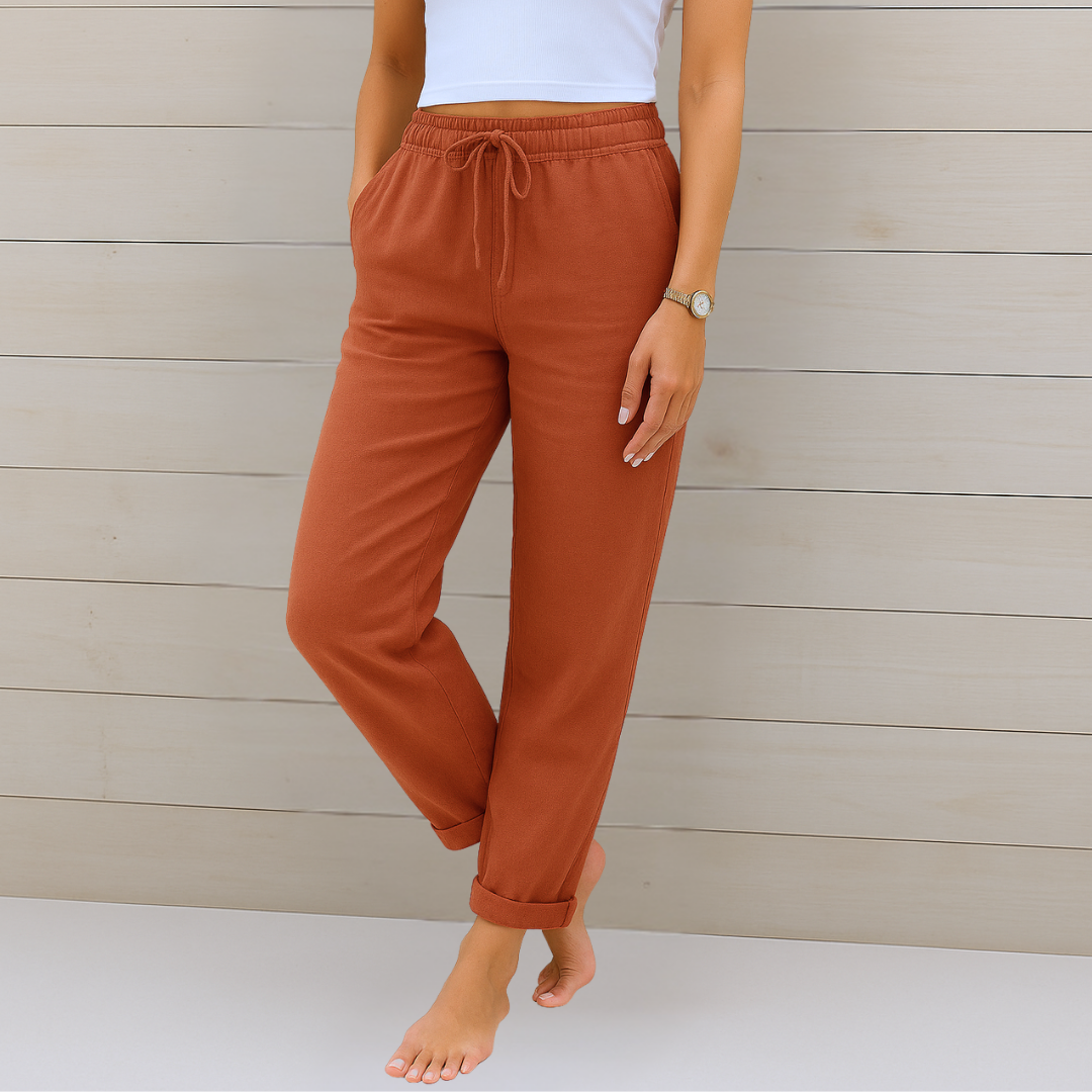 Madonna | Premium Breathable Linen Stretch Pants