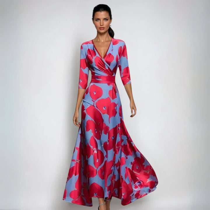 Rubina | Stylish Floral Wrap Dress