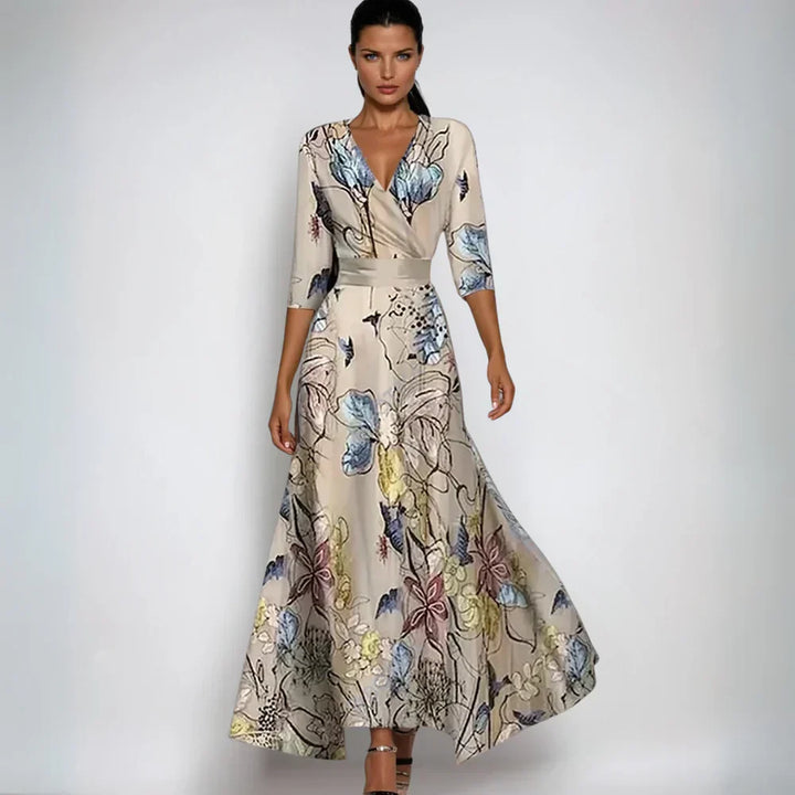 Rubina | Stylish Floral Wrap Dress