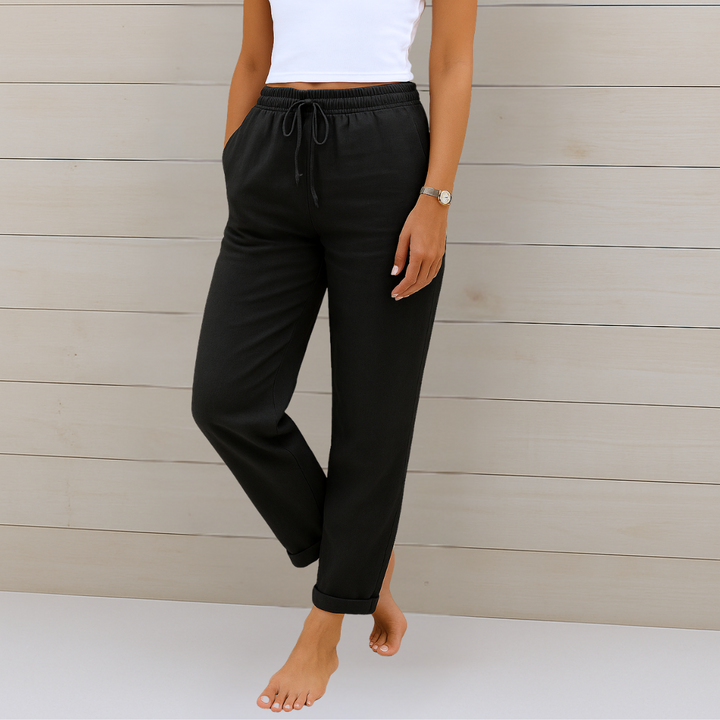 Madonna | Premium Breathable Linen Stretch Pants
