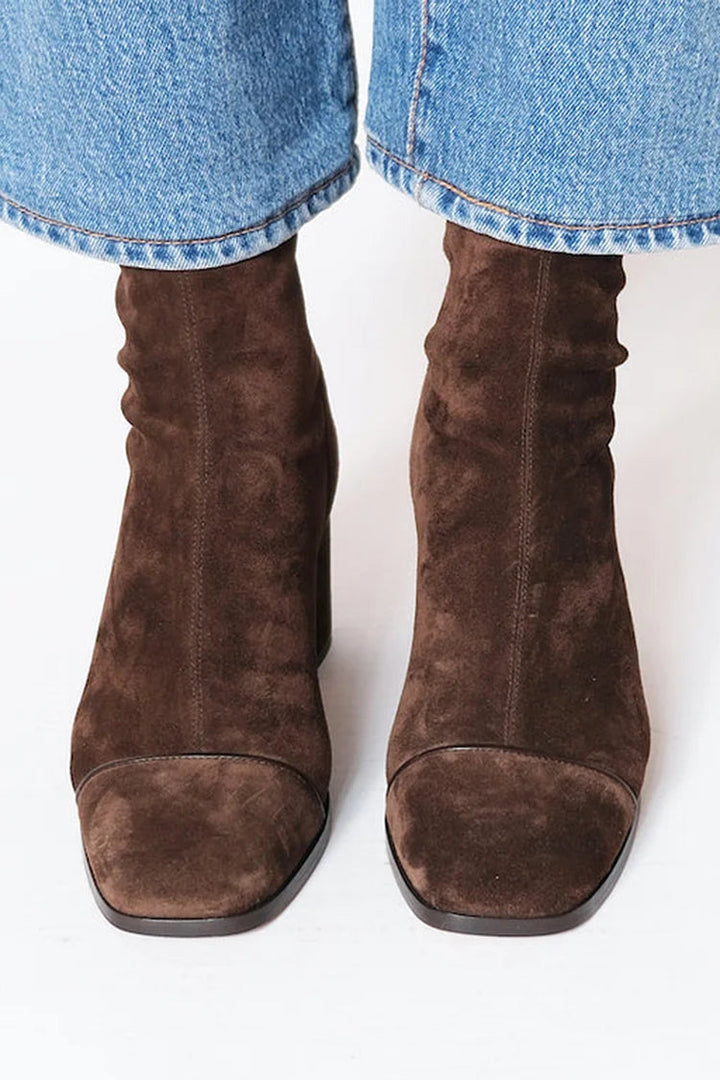Renae | Square Toe Heeled Boots