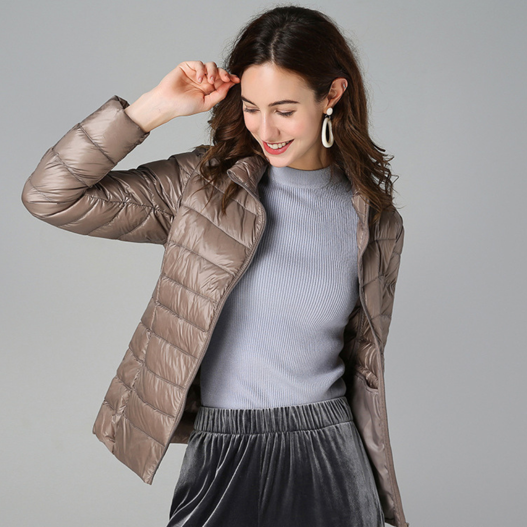 Amaris | Ultralight Jacket with White Duck Feathers