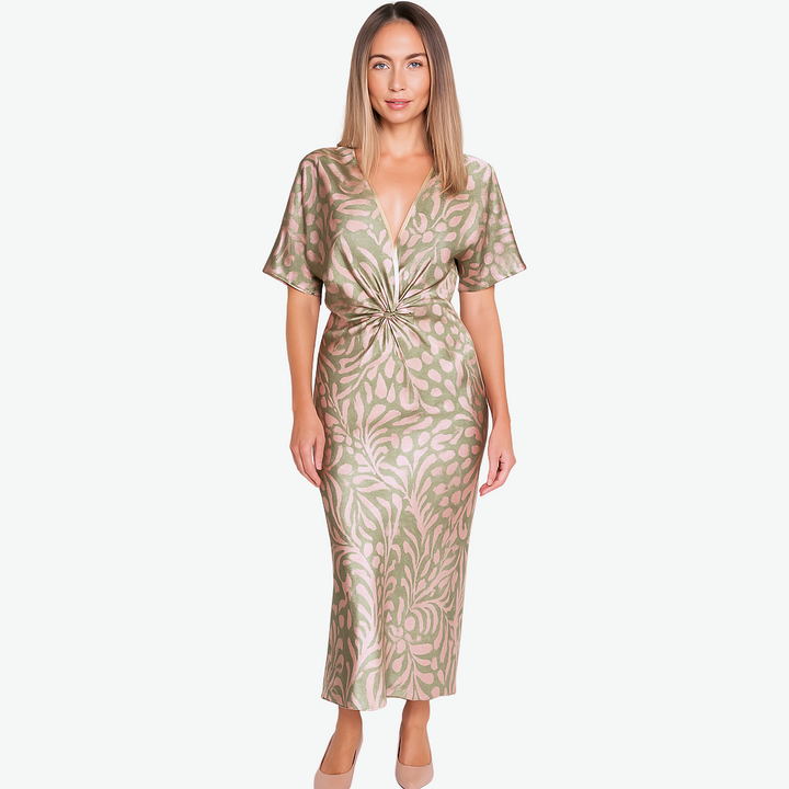 Petal | Twisted V-Neck Maxi Dress