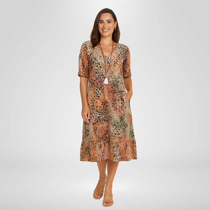 Paris | Vibrant Mid Length Dress