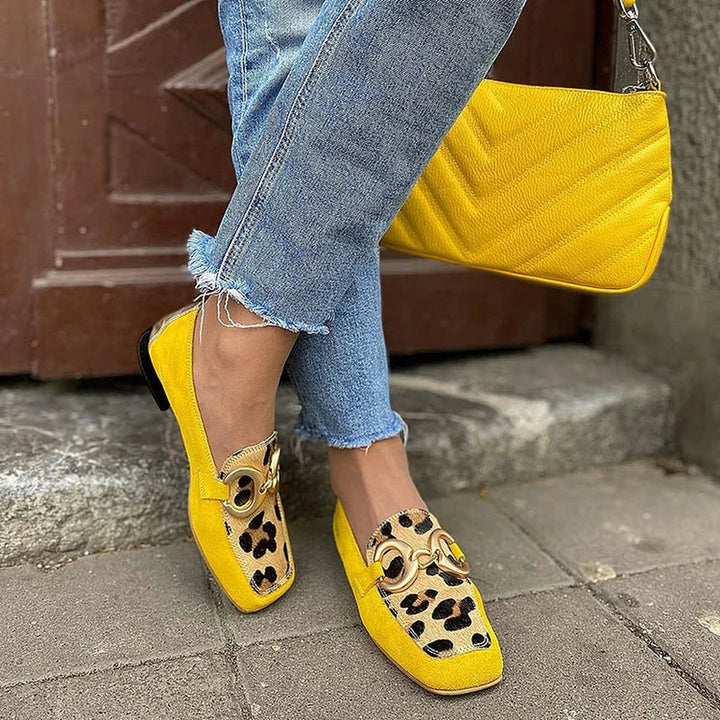 Keavy | Animal Print Loafers