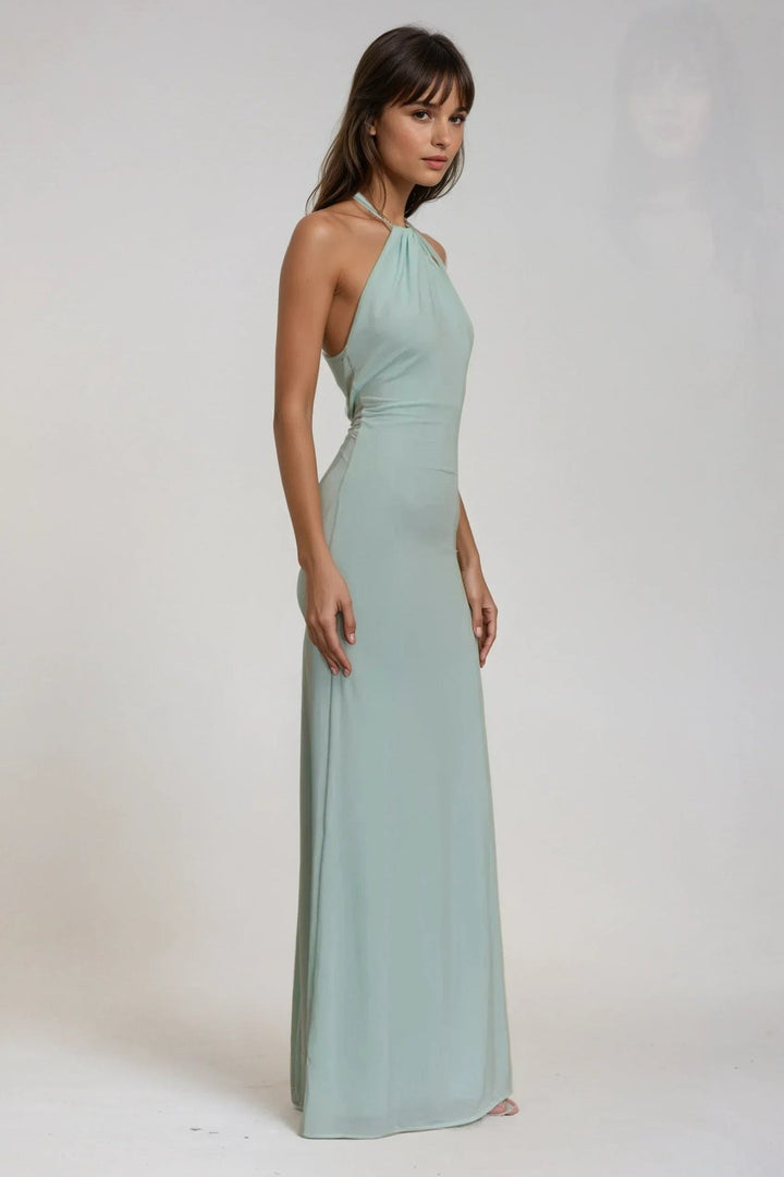 Shawna | Halter Maxi Dress