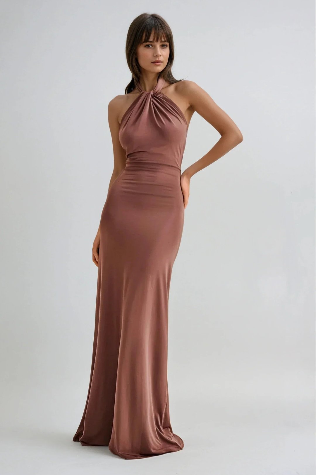 Shawna | Halter Maxi Dress