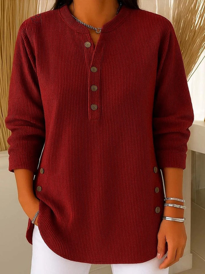 Fionnuala | Button Henley Tunic