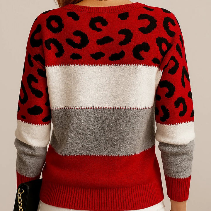 Irina | Leopard Print Casual Sweater