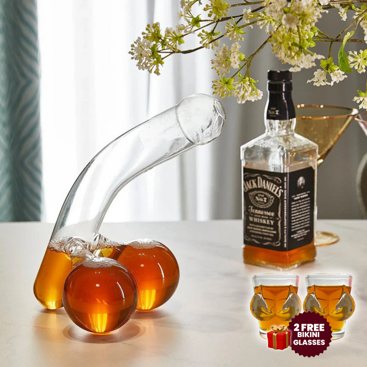 Whiskey/Wine Carafe | Unique Design with a Touch of Humor