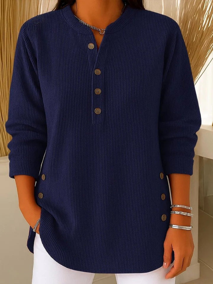 Fionnuala | Button Henley Tunic