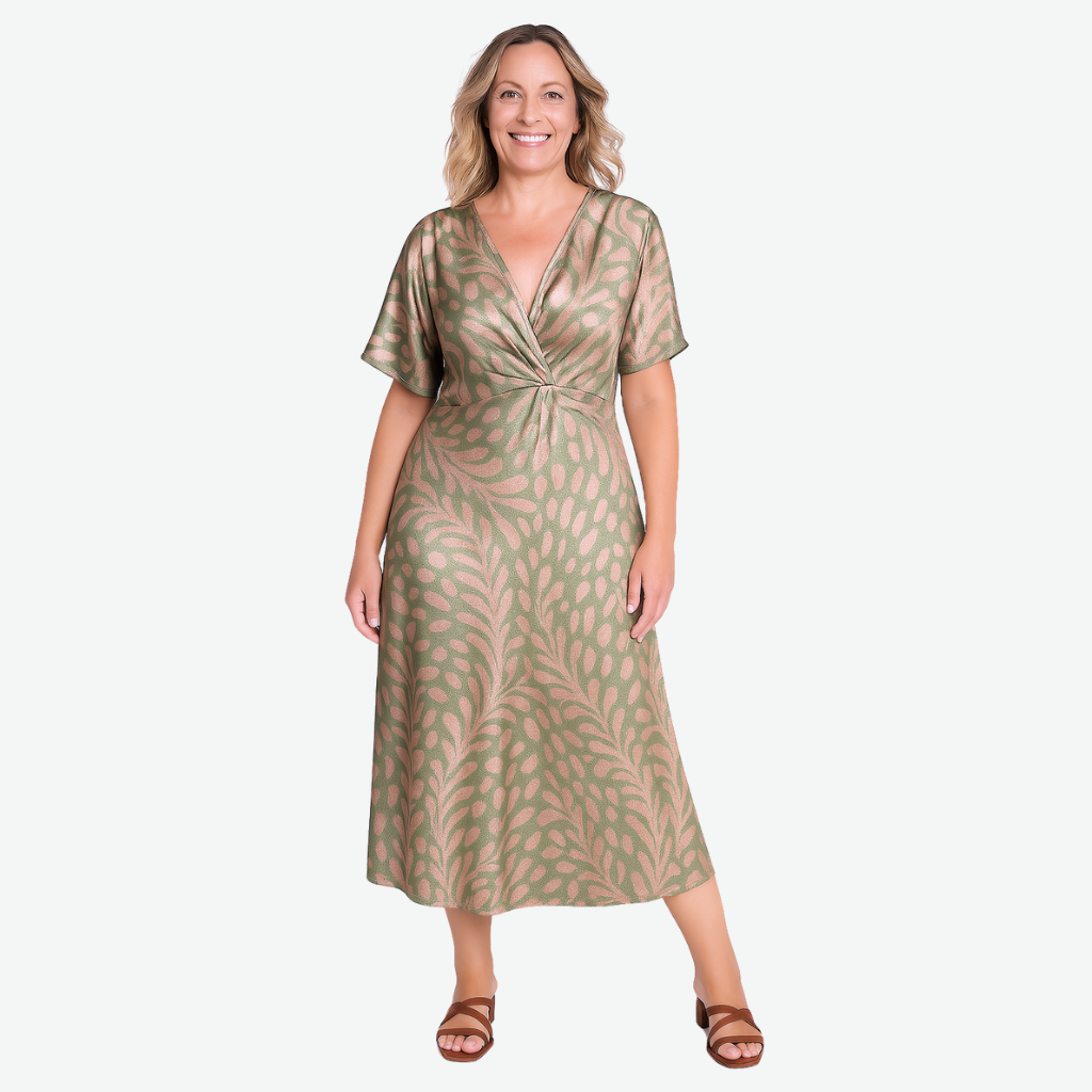 Petal | Twisted V-Neck Maxi Dress