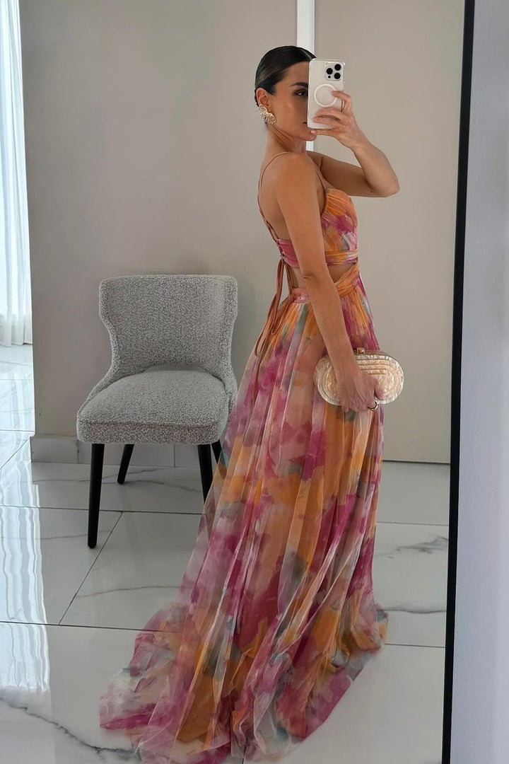 Laurel | Chiffon Maxi Dress
