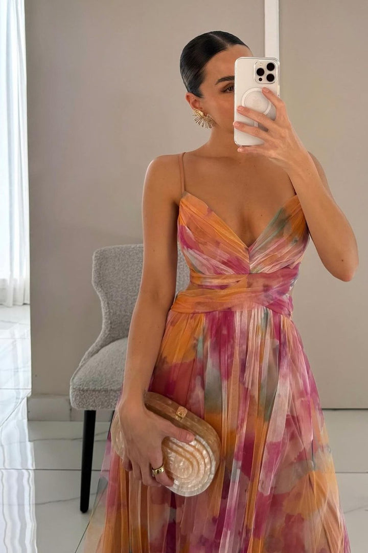 Laurel | Chiffon Maxi Dress