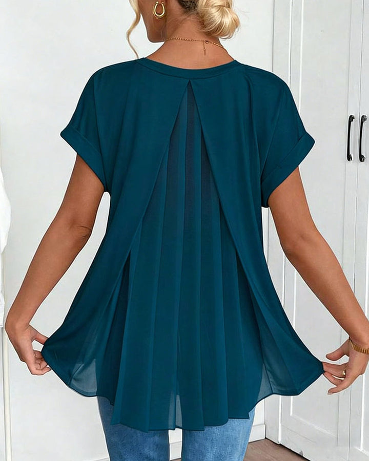 Lucretia | Patchwork Short-Sleeved T-Shirt