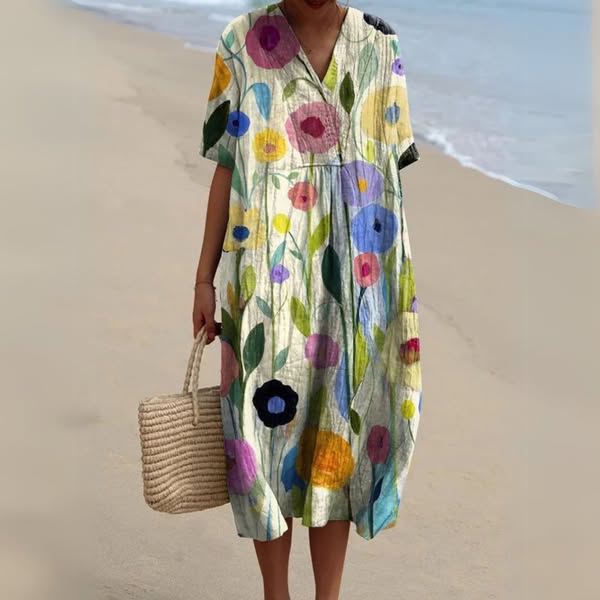 Dara | Dress with vibrant Floral Pattern