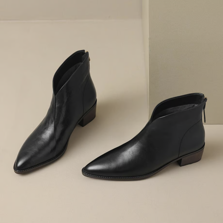 Makayla | Luxurious Low-heeled Ankle Boots