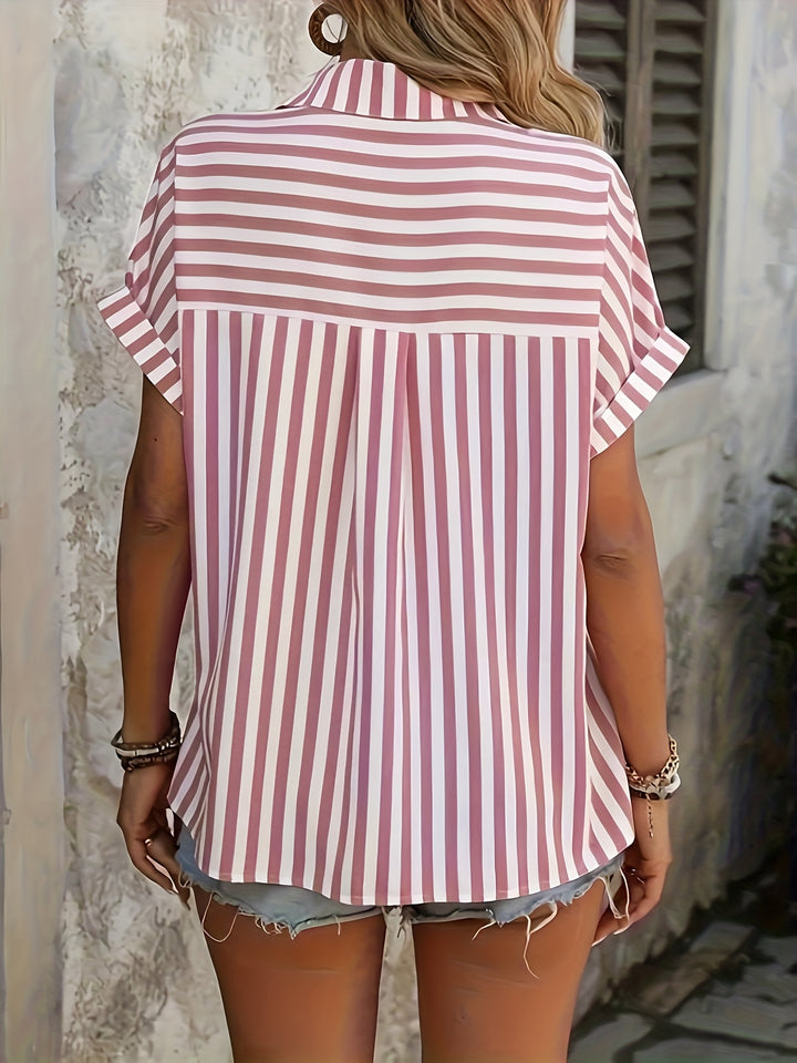 Lilou | Elegant Striped Blouse