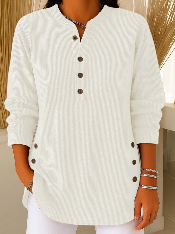 Fionnuala | Button Henley Tunic