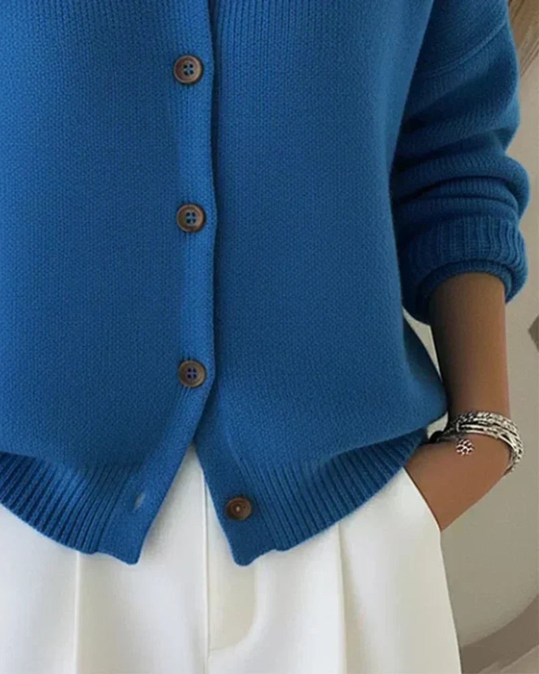Fiadh | Button Collar Cardigan