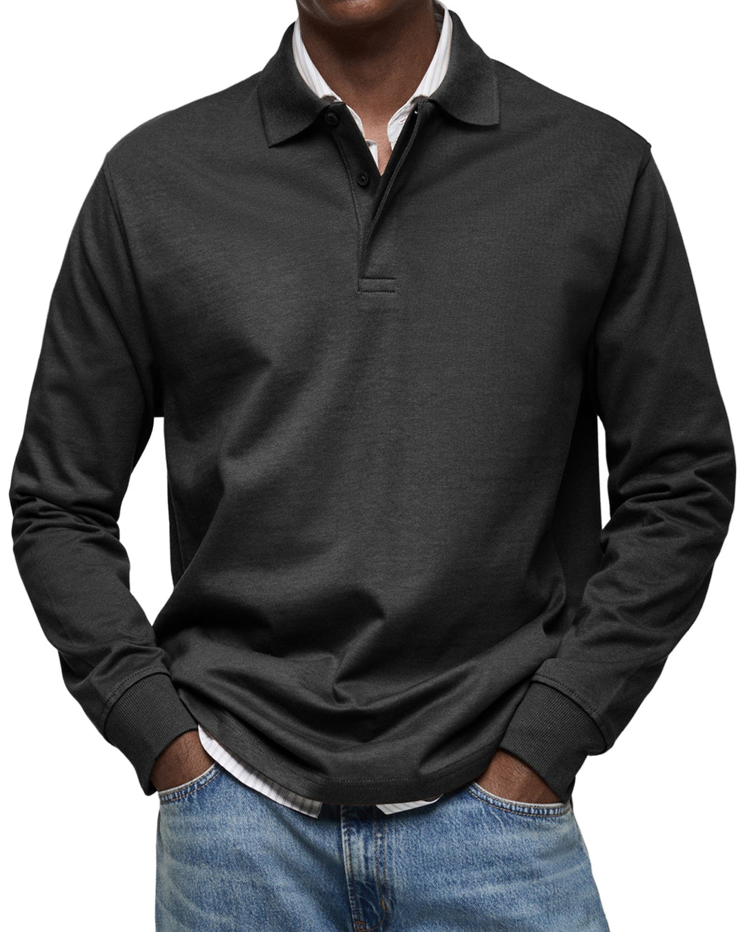 Cedar | Casual Long Sleeve Polo Shirt