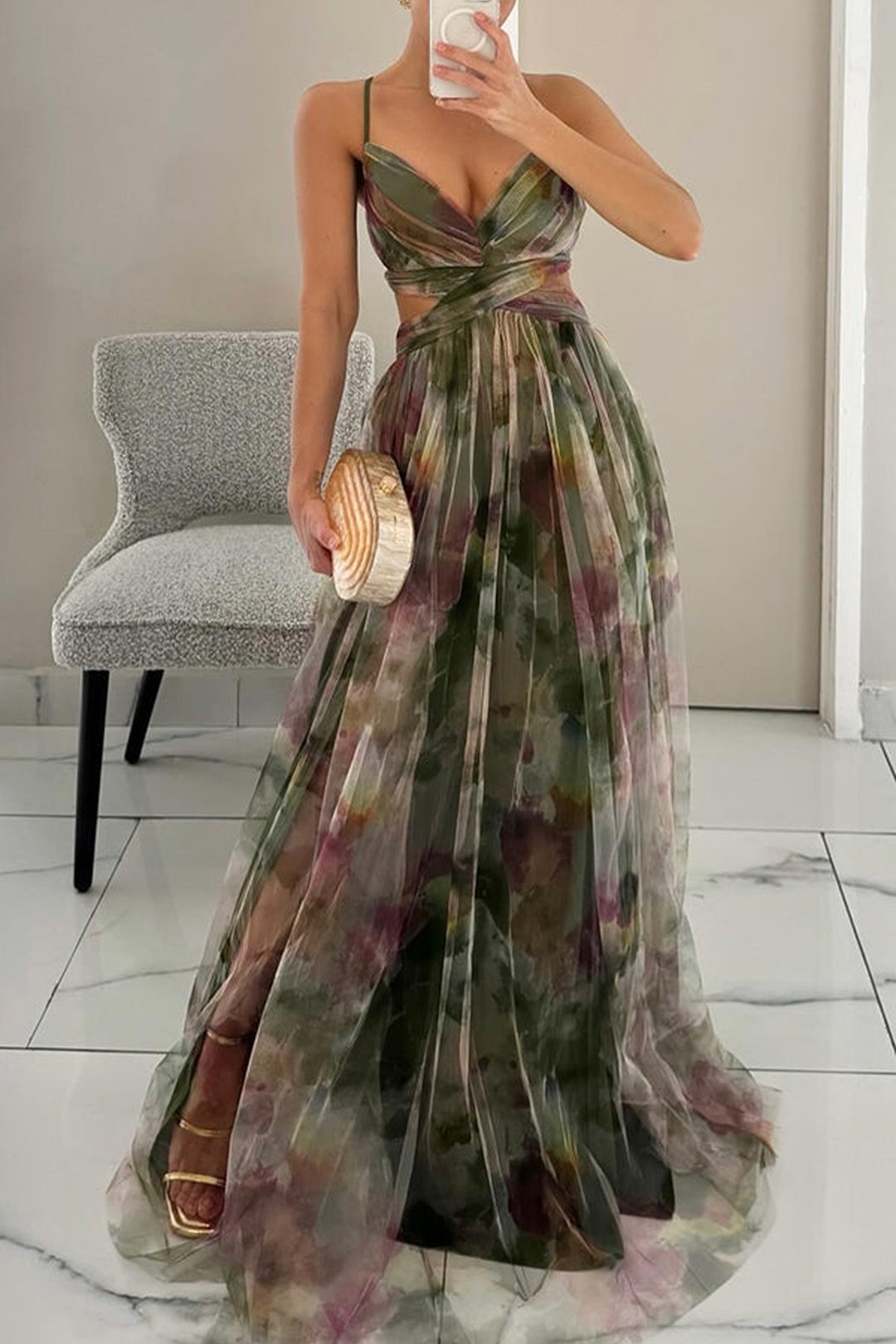 Laurel | Chiffon Maxi Dress