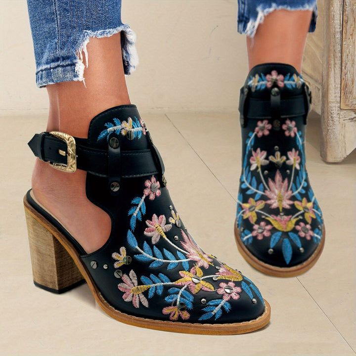 Rosine | Vintage Floral Ankle Boots