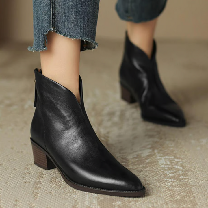 Makayla | Luxurious Low-heeled Ankle Boots