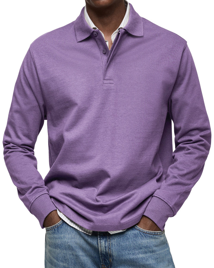 Cedar | Casual Long Sleeve Polo Shirt
