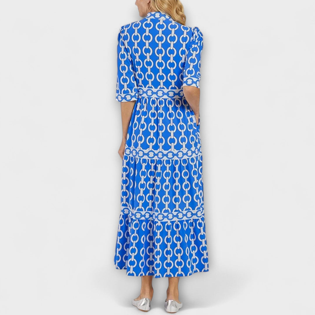 Shea | Midi Dress with Chain Pattern