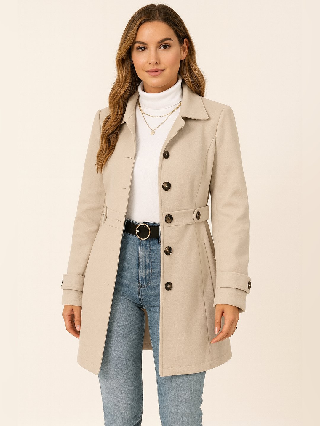 Rosalinda | Tailored Belted Trench Coat