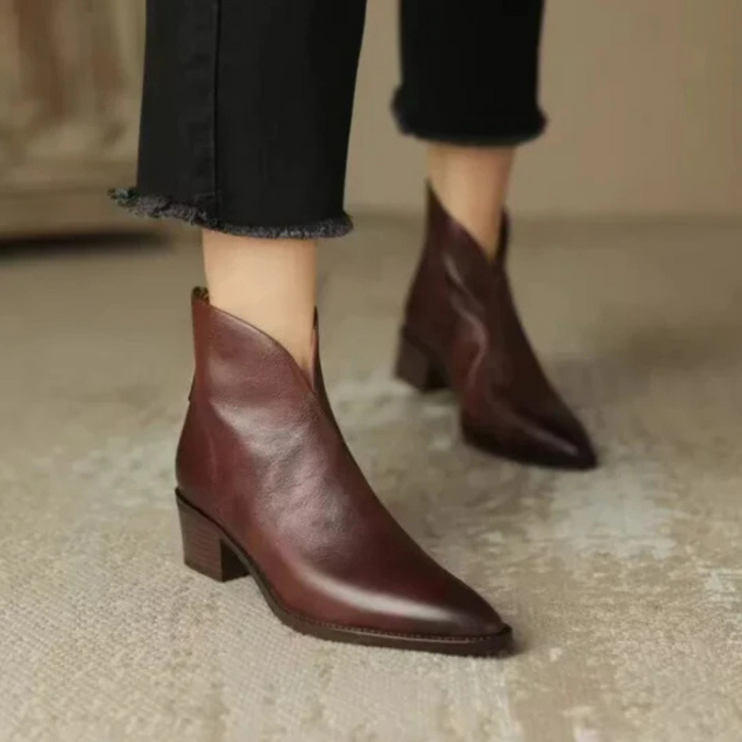 Makayla | Luxurious Low-heeled Ankle Boots