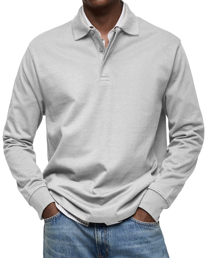 Cedar | Casual Long Sleeve Polo Shirt