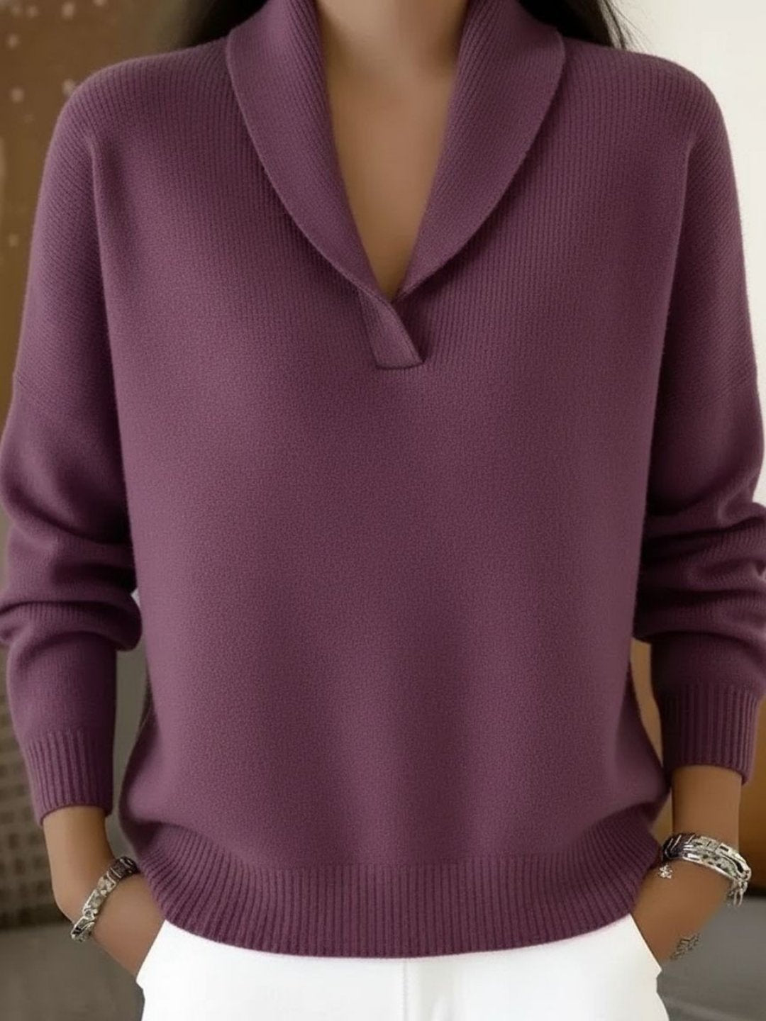 Roiselle | V-Neck Sweater