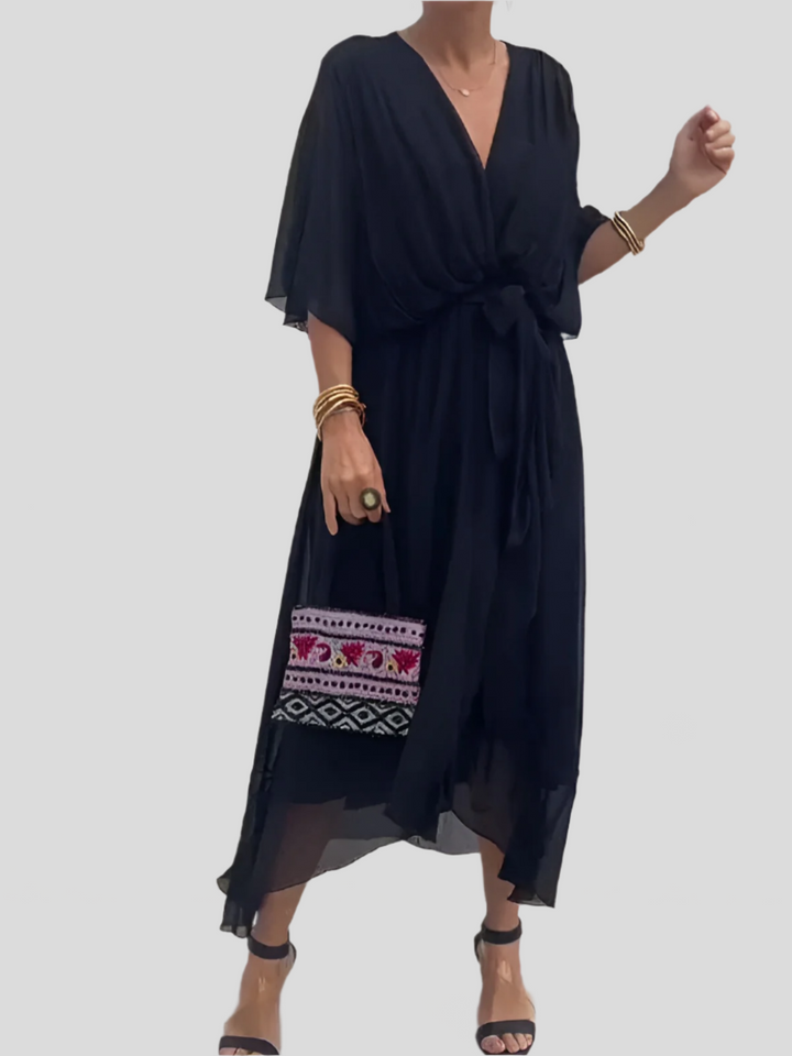 Adrianne | Elegant Silk Dress