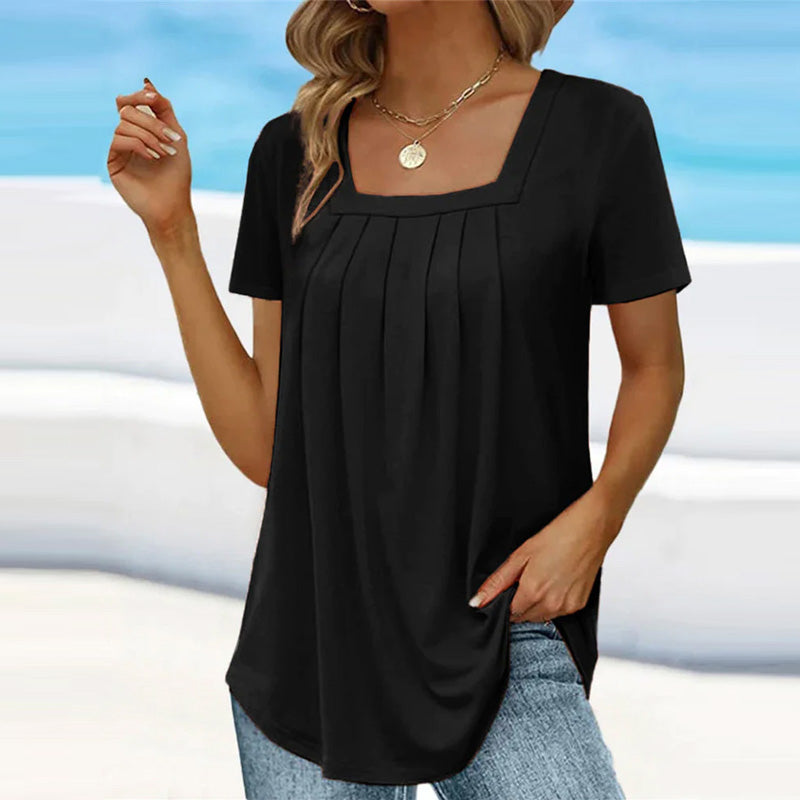 Eliette | Pleated Summer Blouse