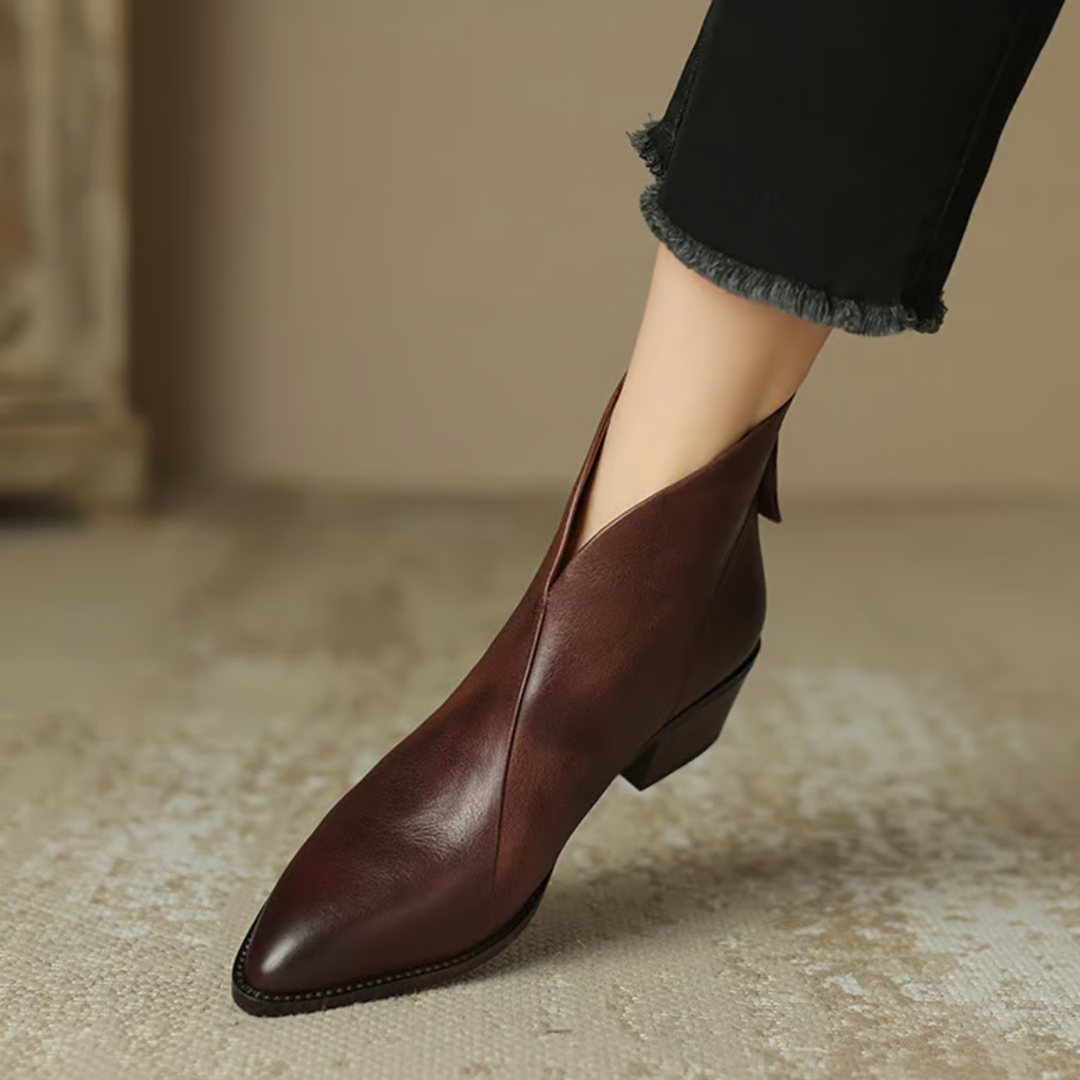 Makayla | Luxurious Low-heeled Ankle Boots