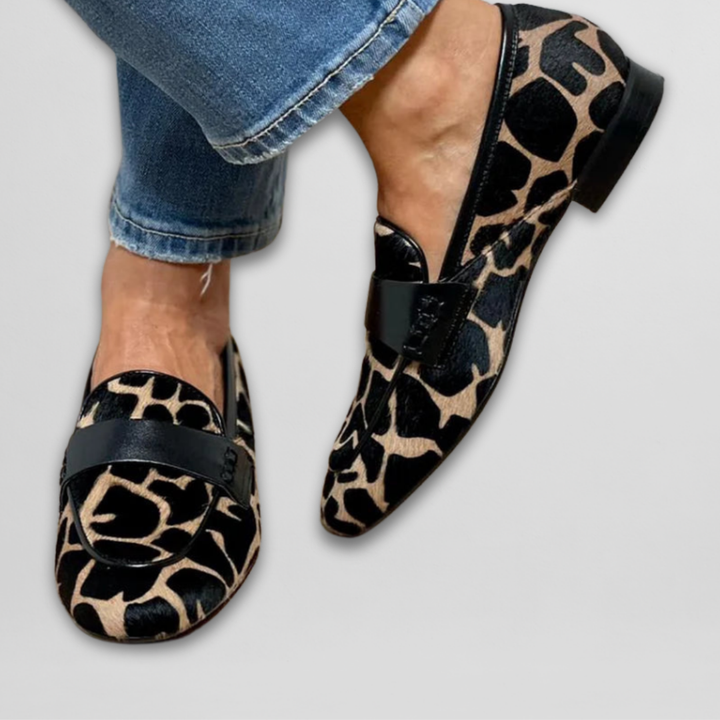 Reine | Animal-Print Loafers
