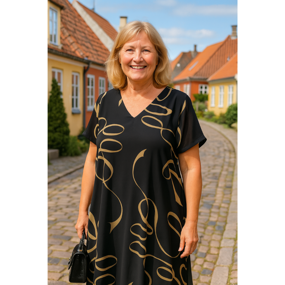 Sanne | Elegant Printed Dress