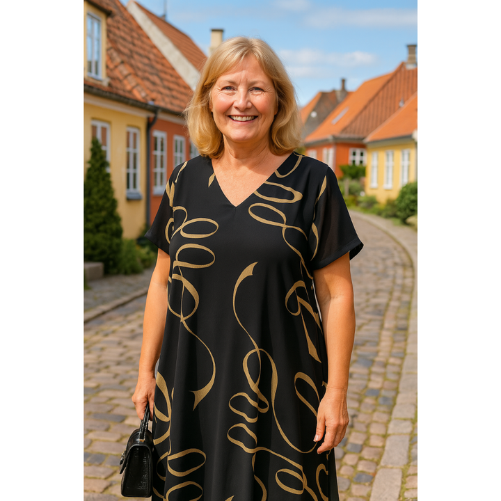 Sanne | Elegant Printed Dress