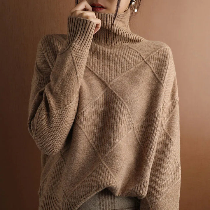 Kiara | Soft knit turtleneck sweater