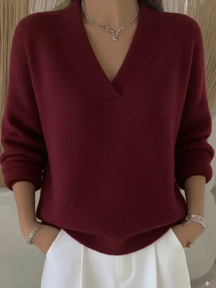Norleen | Relaxed V-Neck Sweater