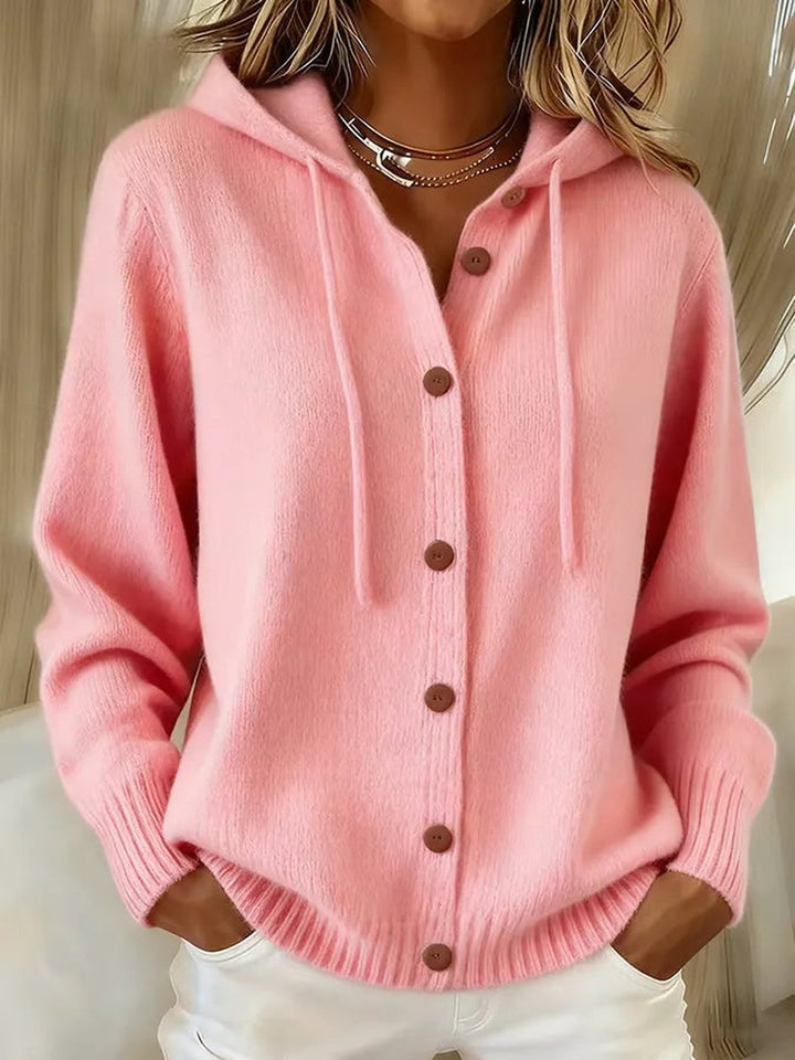 Pola | Cozy Button Cardigan Hoodie