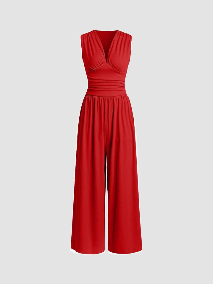 Sharon | Chic Sleeveless Wide-Leg Jumpsuit